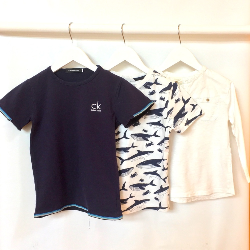 CK, H&M,Zara boys shirt size 6Y